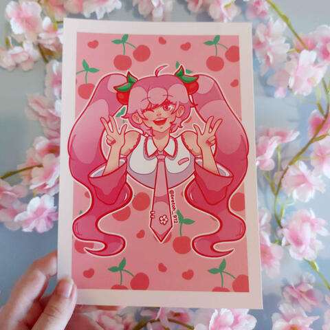 Cherry Miku - Print A5 - 5€