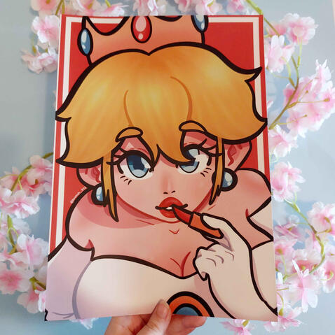 Princesa Peach - Print A4 - 8€