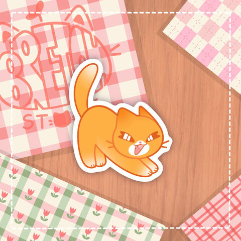 Gatito Naranja - Pegatina - 1€