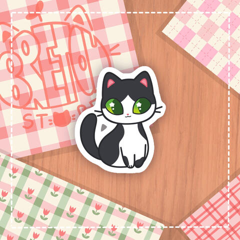 Gatito Smokin - Pegatina - 1€