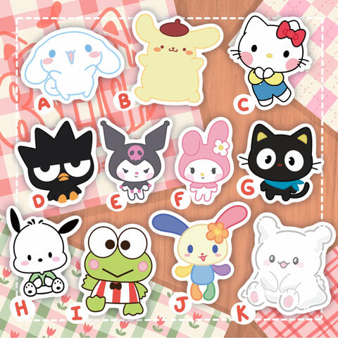 Pegatinas Sanrio - 1€/unidad — Lote: 9,50€