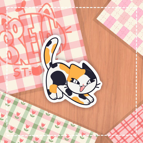 Gatito Tricolor - Pegatina - 1€
